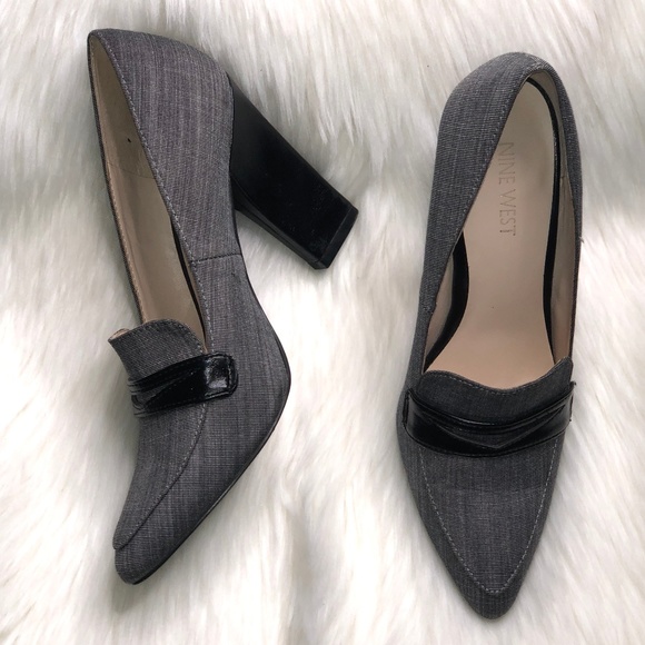 Nine West Shoes - Nine West Pumps Classic Barrington Gray Black